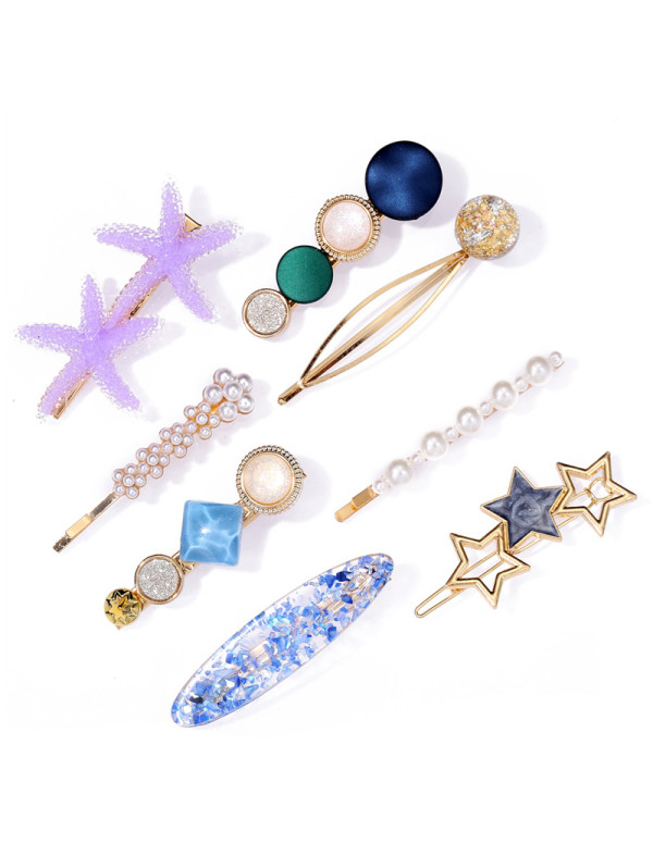 Jewels Galaxy Pearl & AD Hair Clips Jewellery ...