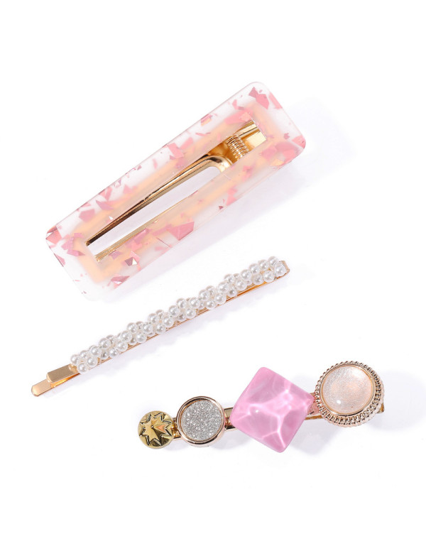 Jewels Galaxy Stylish Pearl Gold Plated Hairclips ...