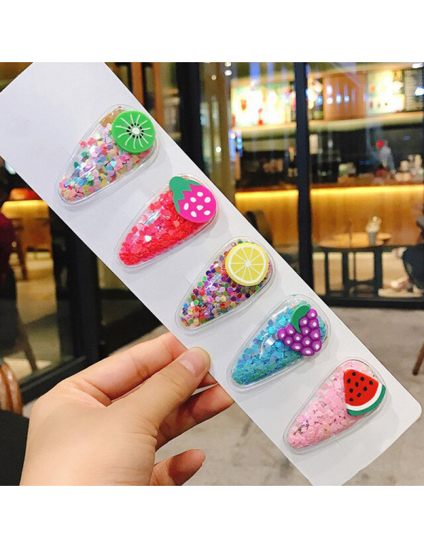 Jewels Galaxy Sparkling Fruit Transparent Hairclip...