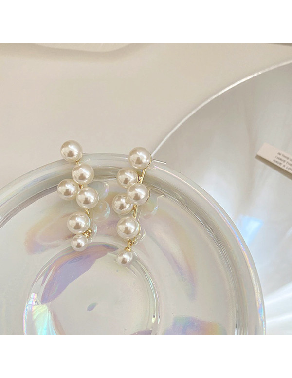 Jewels Galaxy Gold Plated Amazing Korean Pearl Drop Earrings