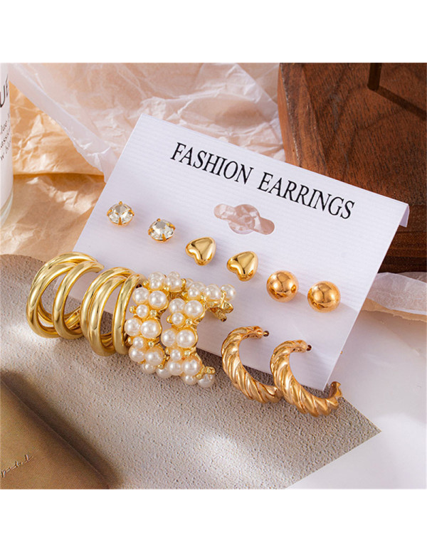 Jewels Galaxy Gold Plated Contemporary Studs and H...