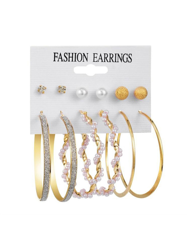 Jewels Galaxy Gold Plated Contemporary Studs and H...