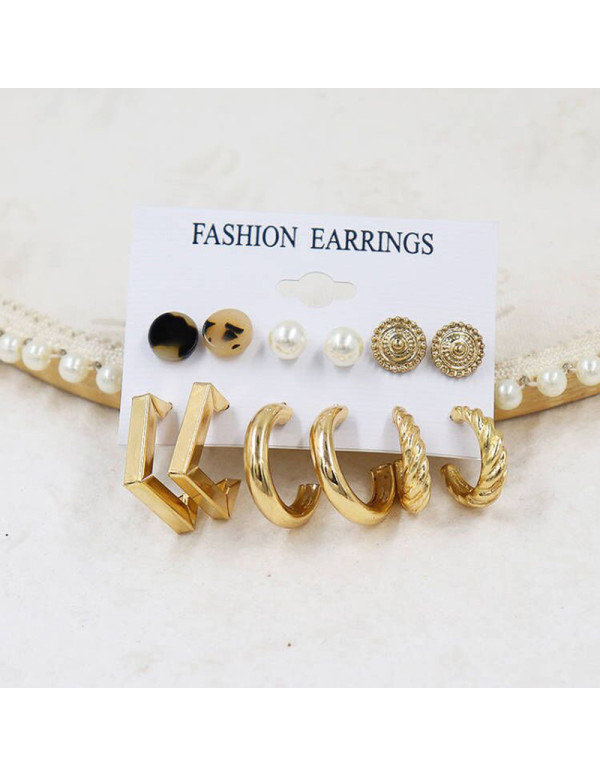 Jewels Galaxy Gold Plated Contemporary Studs and H...