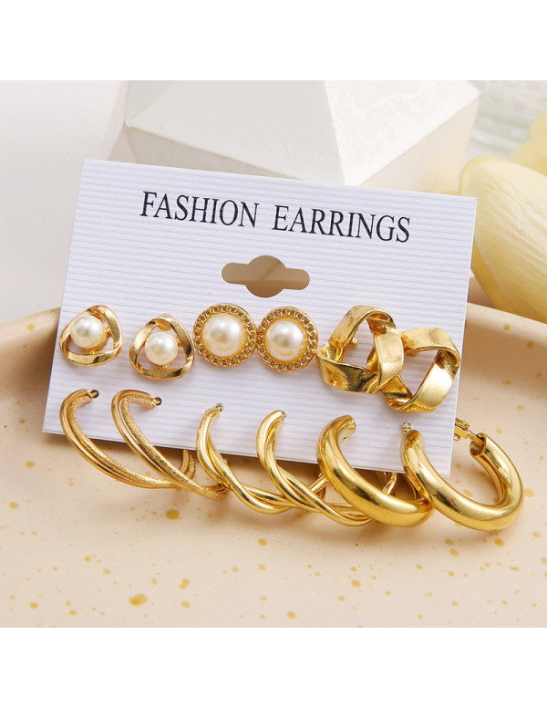 Jewels Galaxy Gold Plated Contemporary Studs and H...