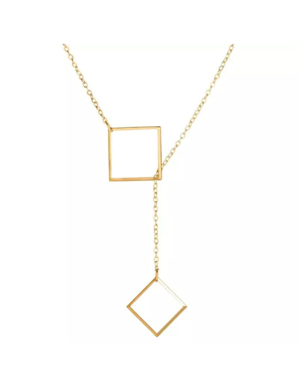 Jewels Galaxy Gold Plated Geometric Layered Necklace