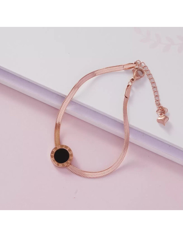 Jewels Galaxy Rose Gold Plated Stainless Steel Rom...