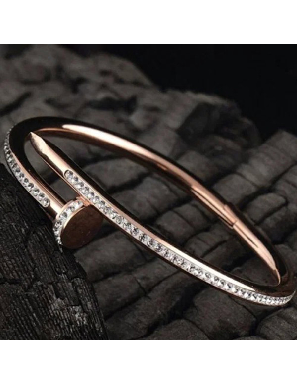 Jewels Galaxy Rose Gold Plated Stainless Steel Ant...