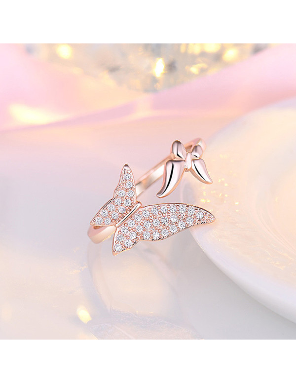 Jewels Galaxy Rose Gold Plated American Diamond St...